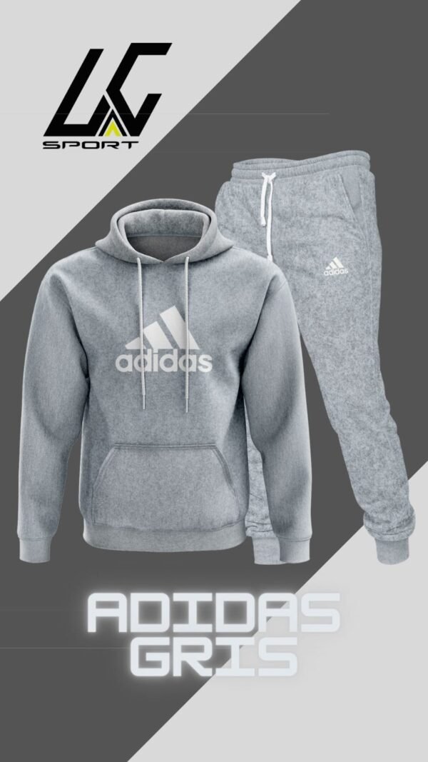 Conjunto Adidas Gris Perla